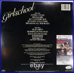 Signed Girlschool Autographed Play Dirty 12 Lp Certified Jsa Coa # Ii10493