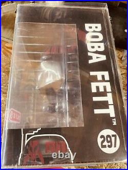 Star Wars 10 Target Exclusive Black Armor Pop! #297 Boba Fett Signed Autograph
