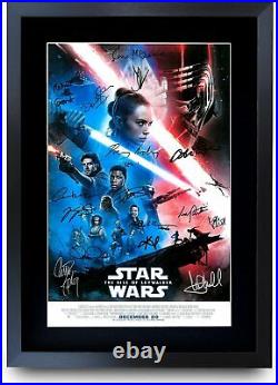 Star Wars A3 Framed Movie Film Poster Collection Signed Printed Saga Trilogy