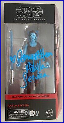 Star Wars Black Series -GENUINE Signed Amy Allen Aayla Secura Action Figure