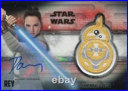 Star Wars Last Jedi S2 Black Autograph Patch ME-RB Card Daisy Ridley as Rey 1/1