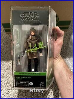 Star Wars The Black Series Luke Skywalker Figure Signed By Mark Hamill JSA cert