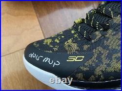 Stephen Curry 1 Under Armour Autograph shoes Sz 13 Rare with COA Away Colorway