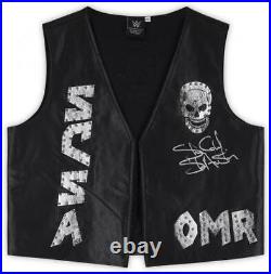 Stone Cold Steve Austin WWE Autographed Black and Grey OMR Replica Vest