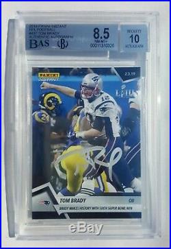 TOM BRADY MAKES HISTORY With 6TH SUPERBOWL WIN 1/1 AUTOGRAPHED BLACK CARD