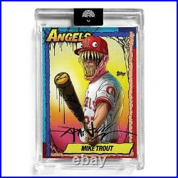 TOPPS P70 MIKE TROUT AUTOGRAPHED BLACK Edition of 99