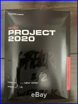 TOPPS PROJECT 2020 CAL RIPKEN JR. BY GREGORY SIFF WET BLACK OIL AUTOGRAPH x/2
