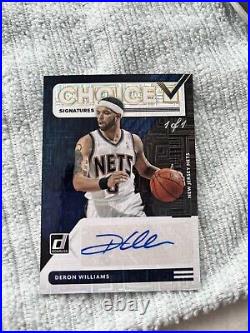 TRUE 1/1 BLACK FINITE One Of One Deron Williams Nets Jazz