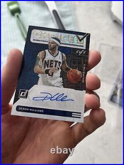 TRUE 1/1 BLACK FINITE One Of One Deron Williams Nets Jazz