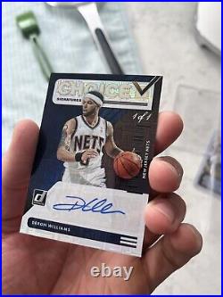 TRUE 1/1 BLACK FINITE One Of One Deron Williams Nets Jazz