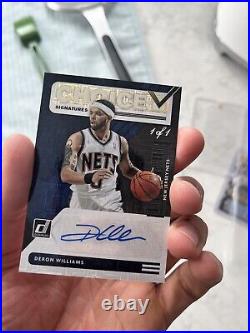 TRUE 1/1 BLACK FINITE One Of One Deron Williams Nets Jazz