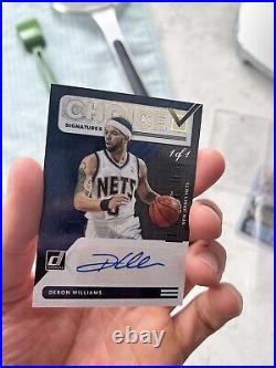 TRUE 1/1 BLACK FINITE One Of One Deron Williams Nets Jazz