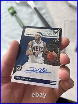 TRUE 1/1 BLACK FINITE One Of One Deron Williams Nets Jazz