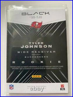 TYLER JOHNSON 2020 PANINI BLACK 5 COLOR RPA BUCCANEERS # 50/50Super Bowl bound