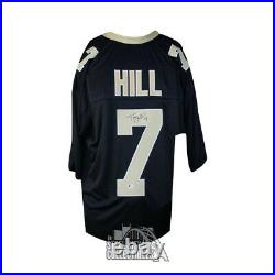 Taysom Hill Autographed New Orleans Saints Custom Black Football Jersey -BAS COA