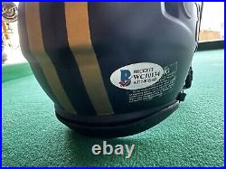 Taysom Hill Autographed Saints Black Eclipse Speed Mini Helmet