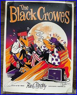 The BLACK CROWES 2021 Red Rocks Rich + Chris Robinson Autographed Signed Poster