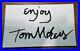 Tom-Morey-Autographed-3X5-card-BLACK-INK-Original-Morey-Boogie-Sticker-01-wjgk