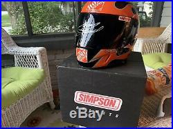 Tony Stewart Autographed Helmet 7130001 VY Size 7.25 7 1/4 58cm Simpson Beam