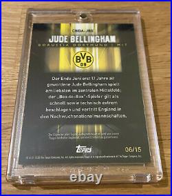 Topps Chrome BVB Transcendent 2020/21 Jude Bellingham Black Autograph 06/15