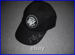 Vice President Mike Pence 2016 Autographed Presidential Seal Hat BAYSIDE BLK