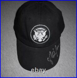 Vice President Mike Pence 2016 Autographed Presidential Seal Hat BAYSIDE BLK