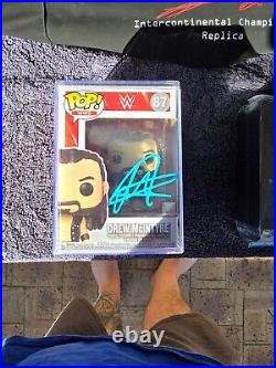 WWE Intercontinental Champion REPLICA TITLE BELT Autographed DREW MCINTYRE