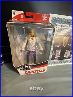 WWE Mattel Elite Christian Autographed Wrestling Action Figure Series 76 with COA