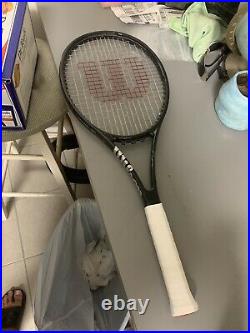 Wilson Pro Staff RF97 Autograph 4 3/8 Tennis Racquet In Custom Glossy Black