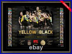 Yellow And Black Dual Signed 2017 Richmond Premiers Ltd Ed Lithograph