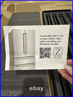 ZLine Refrigerator Door Handles Black Stainless Autograph Edition 30.5